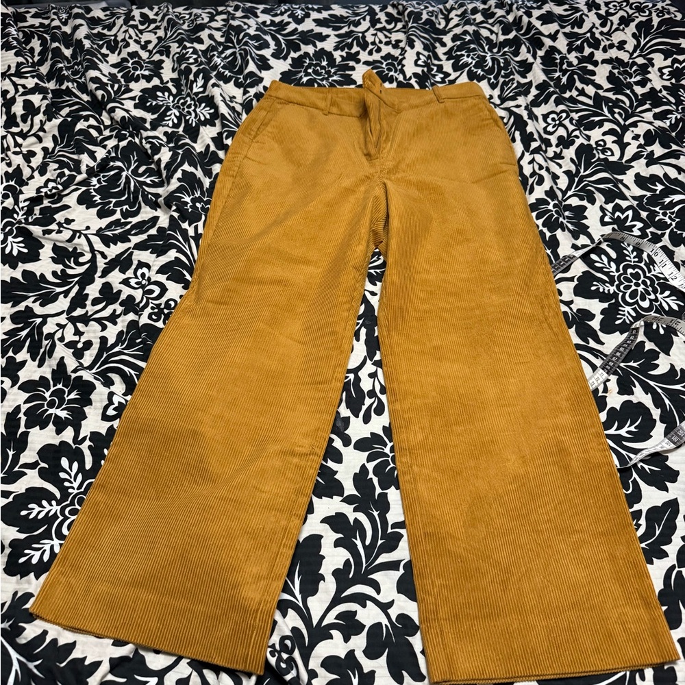 J. Crew Golden Corduroy Trousers